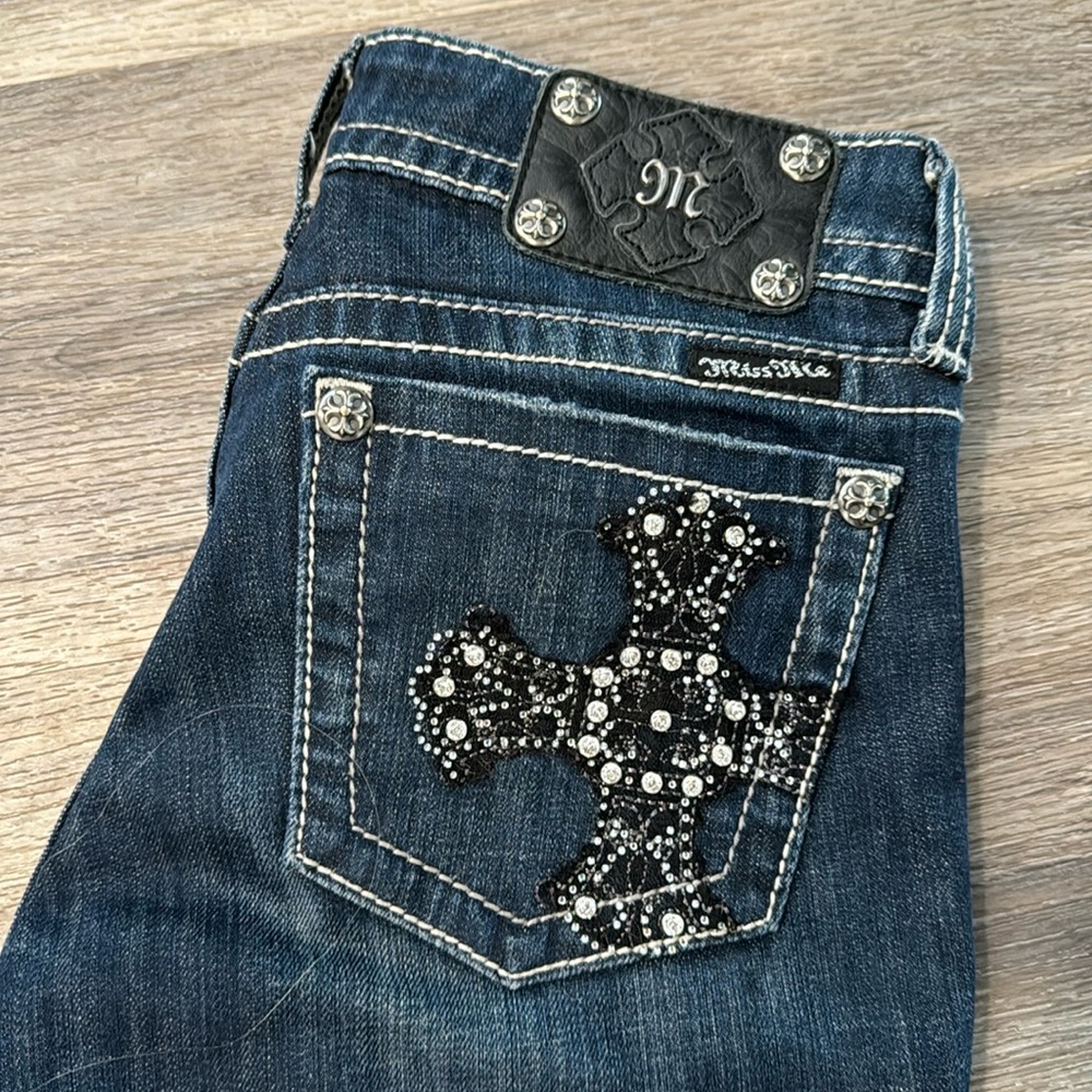 Miss Me dark skinny jeans